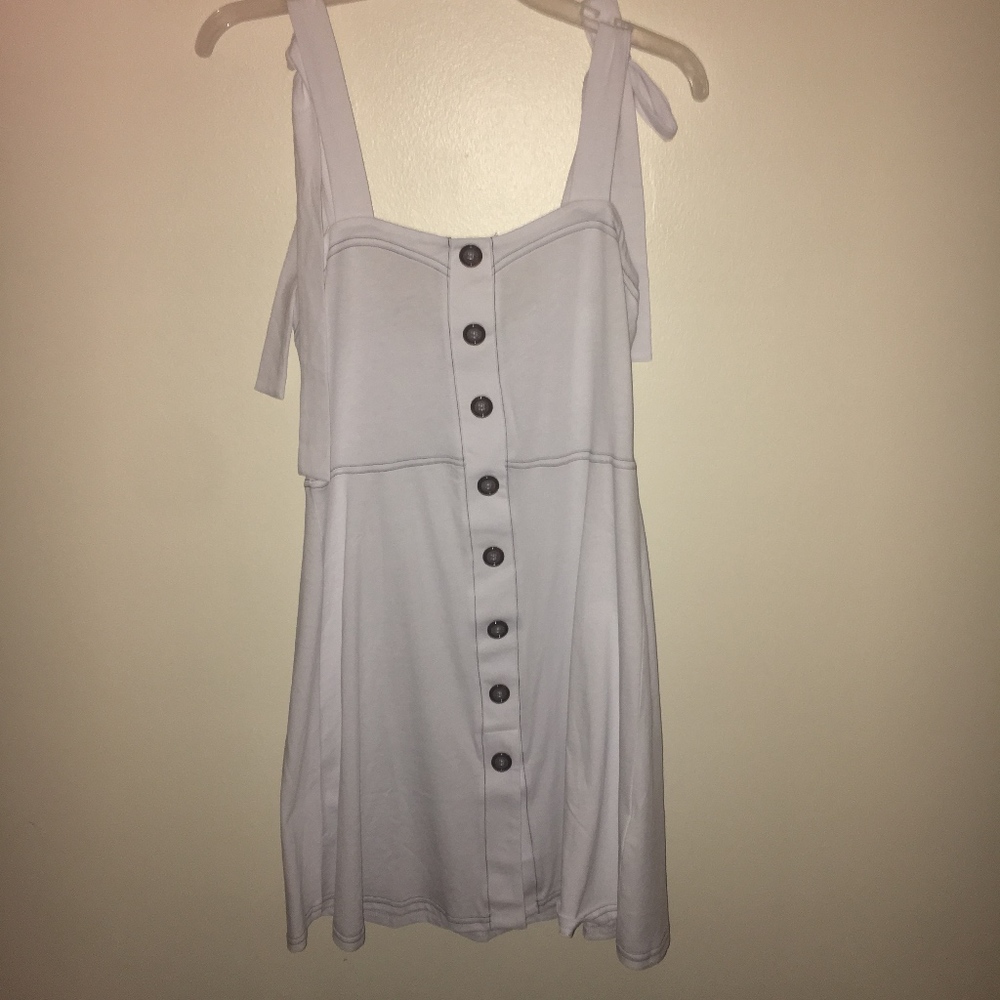 ASOS DESIGN button through contrast stitch mi